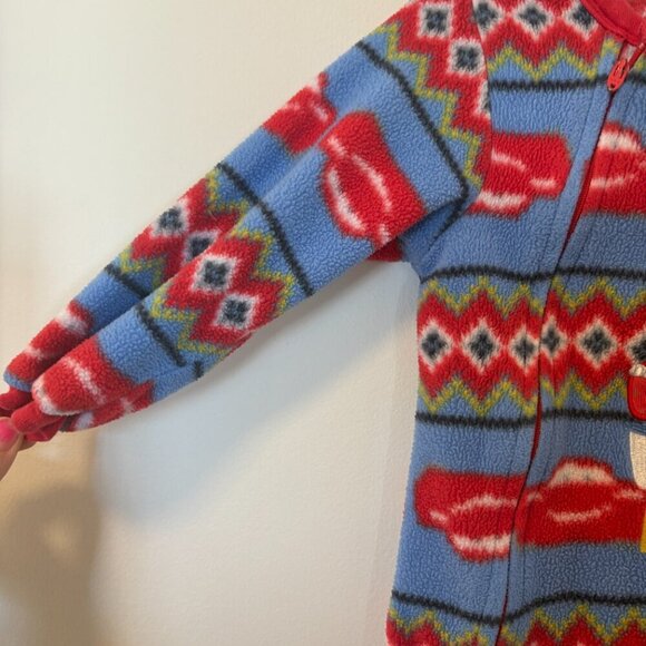 Disney Baby Cars Fleece Pyjamas 1 Piece Zip Lightening McQueen 24m - Picture 7 of 9